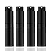 KOIBITO 4PCS/8ML Portable Refillable Mini Perfume Atomizer Bottles, Empty Mini Size Cologne Spray Bottle, Pocket Travel Perfume Sample Bottles with Refill Toolsï¼ˆMatte Black)