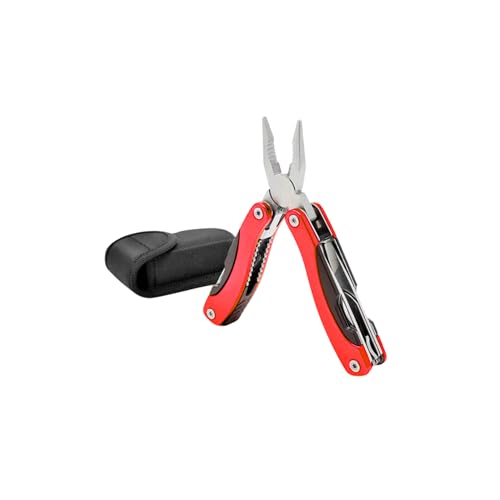 Alicate canivete Multifuncional Suiço Inox INNOVI CRAFT (Vermelho)