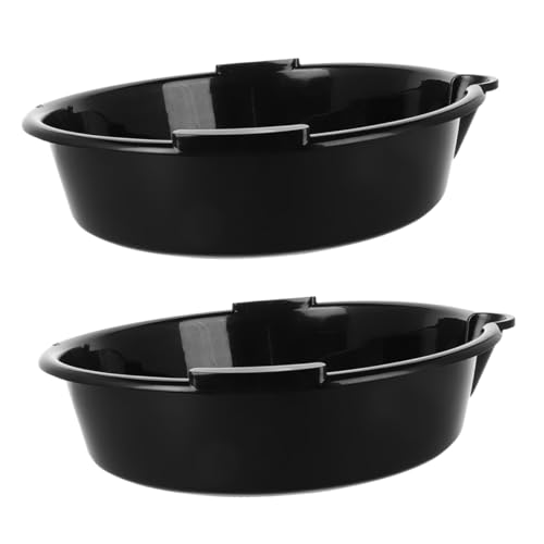 Cabilock 2pezzi Vaschetta Raccolta Olio Scarto in Plastica Resistente da Olio Scarico Pan Durevole e Facile da Pulire per Manutenzione Auto e Cambio Pratico Contenitore Riutilizzabile per t