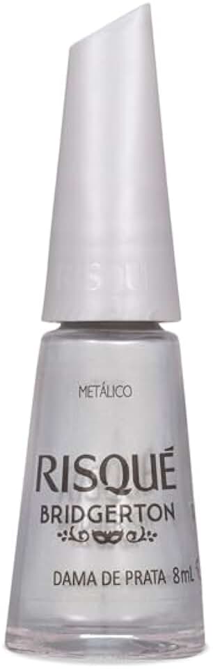 Esmalte Prata Risqué Bridgerton Dama de Prata Metálico 8ml