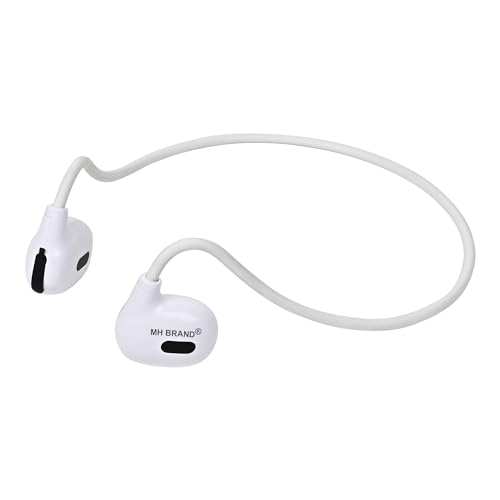 MH BRAND Open Ear Bluetooth Wireless Headphones with Mic, Bone Conduction Wireless Headset with 7H Playtime, IP55 Waterproof Sports Headphones for Running, Workout, Cycling