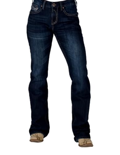 Cowgirl Tuff Western Jeans Womens Laredo Bootcut Dark Wash JLARDO