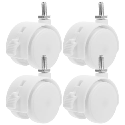 SOLUSTRE 4stücke Möbelrollen Mit Bremse Hochwertige Universalrollen Für Bürostühle Und Möbel Für Hartböden Langlebige Und Leicht Bewegliche Ersatzrollen Für Verschiedene