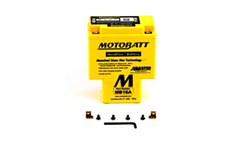 MotoBatt MB16A (12V 19 Amp) 200CCA Factory Activated QuadFlex AGM Battery