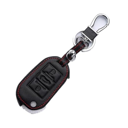 Happyit Cuir Voiture Clé Cas de Couverture Porte-clés pour 407 308 3008 508 207 208 307 408 301