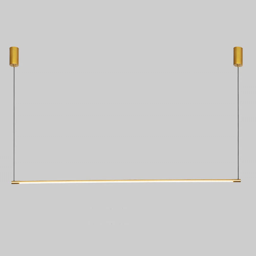 Pojedyncza liniowa lampa wisząca, ultra-cienkie metalowe długie wiszące światła, dekoracyjne listwy oświetleniowe lampy sufitowe do jadalni, nordyckie minimalistyczne oświetlenie LED Atmosphere 3000K