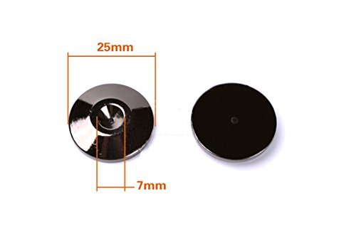 MiCity Solid Pure Copper 24K Black Nickel Plated Speaker Spike Pads Shoes feet Set of 8 Pieces - Thumbnail 2
