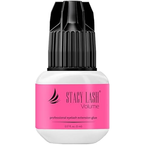 Volume Eyelash Extension Glue Stacy Lash 0.17fl.oz/5ml/3-4 Sec Drying Time/Retention 6 Weeks/Black Adhesive/Professional Supplies/Pegamento de Pestañas Cover