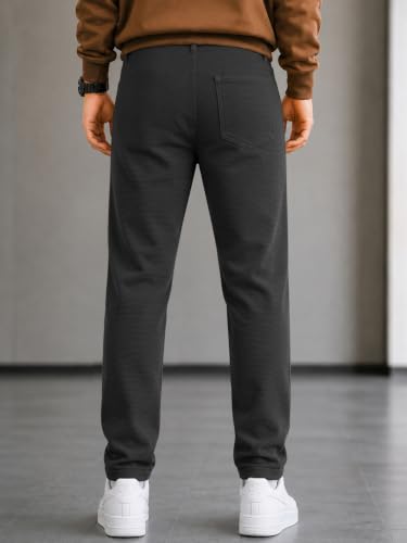 Image of Noble Monk Men's Formal Trousers | Regular Fit Stylish Pants for Men | Comfortable Solid Trousers | Classic Formal Wear for Men | Smart and Versatile Everyday Wear