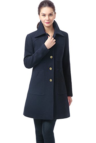 Bgsd Women Elizabeth Wool Walking Coat Navy Small #TOP2