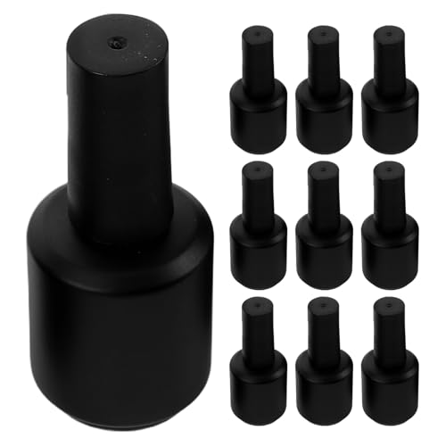 Flacons vides en verre pour vernis à ongles gel de qualité supérieure avec bouchon noir