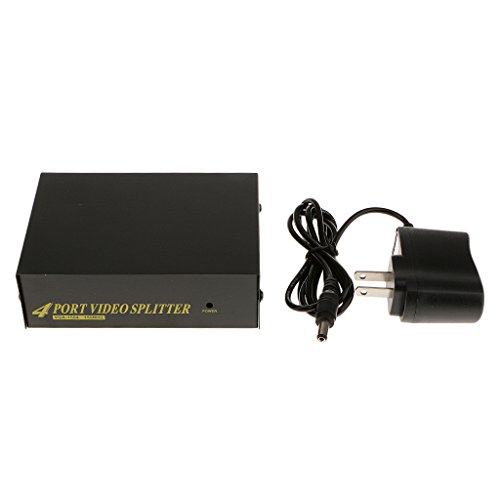 MERISHOPP®Generic 4 Port VGA SVGA Splitter 1 PC in to 4 LCD Monitor Out Display for TV Laptop PC Computer with US Plug|Computers/Tablets & Networking|Computer Cables & Connectors Deal