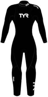TYR mens Tyr Men's Hurricane Wetsuit Cat 1 Swimsuit, Black, Large