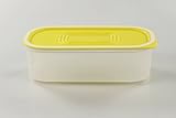 Original Tupperware TUPPERWARE Quadro 320 ml gelb weiß Dose Behälter Vorrat Optimum Ultimo
