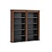 Prepac Double Wall Mounted  Storage Cabinet, Cherry and Black