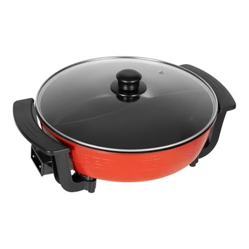 Food Party Appareil Fondue Chinoise Hot Pot Electrique 6L 220V 1360W Shabu Shabu Hotpot Avec Diviseur Wok Electrique, Convient Reunions De Famille,...
