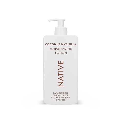 Native Body Lotion Contains Naturally Derived Plant-Based Moisturizers for Women and Men | Restores Dry Skin, Coconut & Vanilla, 16.5 fl oz