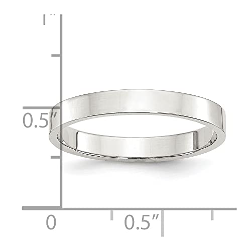 Wedding Band Ring Band 925 White Sterling Silver Bridal Jewelry Standard Flat4