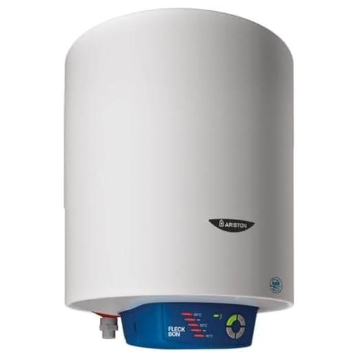 Ariston, Fleck Bon - Termo Eléctrico 25 Litros, Calentador de Agua Eléctrico Horizontal/Vertical Seguro Eficiente, Calentadores 28.6x31.5x72.5 para Instalación en España - Eficiencia C, Rango (A+/F)