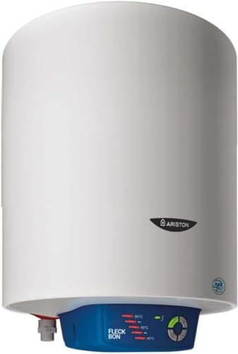 Ariston, Fleck Bon - Termo Eléctrico 25 Litros, Calentador de Agua Eléctrico Horizontal/Vertical Seguro Eficiente, Calentadores 28.6x31.5x72.5 para Instalación en España - Eficiencia C, Rango (A+/F)
