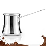 Mestive 24oz/720ml Türkische Kaffeekanne: Edelstahl Arabische Kaffeekanne, Multifunktion Mokkakanne, Praktisch Türkischer Kaffeekocher, für Küche und Haushalt, für Milchbutter Honig