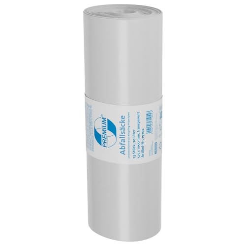 Müllsäcke DEISS PREMIUM transparent, Typ 60, 70 L, 70 Liter - Typ 60, 19702