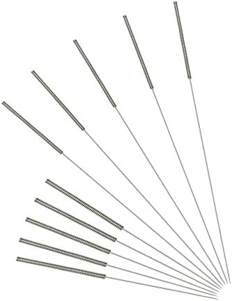 TASTE3D 3D Printer Nozzle Cleaning Needle Kits，10 PCS 0.4mm Stainless Steel Cleaning Needles for 3D Printer AccessoryNeedles Cleaner