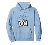 The Simpsons Homer Iconic Phrase D'OH Artline Chest Logo Pullover Hoodie