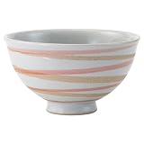有田焼 ご飯茶碗 直径約11cm らせん レッド 日本製 74103