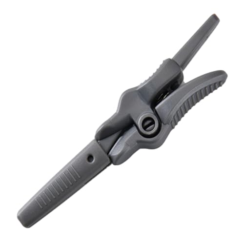 SOESFOUFU Round Head Beauty Scissors for Men Women Precision Brow Nose Hair Beard Trimming Tool Ergonomic Design Durable Material Portable Grooming Scissors Gray