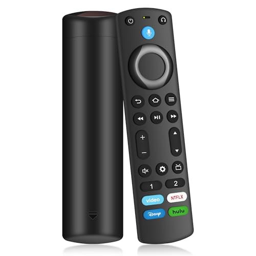 Replacement Remote Control for Fire Smart TV Stick & TV Cube, Compatible with Insignia/Pioneer Smart TV 3rd Gen, Voice Stick Remote for 2nd Gen/3rd Gen/4K/Lite/4K Max