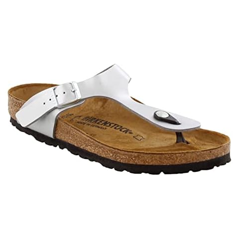 Birkenstock 4385137 Gizeh Silver Bflor 37 Cover