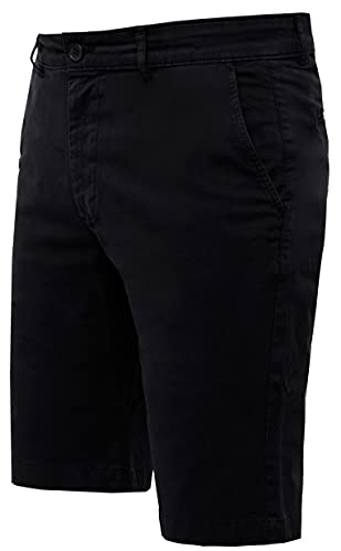 Banqert Herren Short Kurze Hose-n, Männer Organic Shorts Regular Slim-fit, Herrenshort-s Pant-s, einfarbig-e Freizeit Wanderhose für Jungen Chino Cargo Knielang, Schwarz Black S Small - Image 4