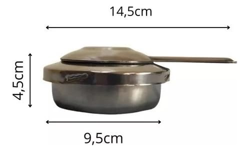 Queimador Fogareiro Fundo Inox Fondue Rechaud Espiriteira Acampamento Hotel