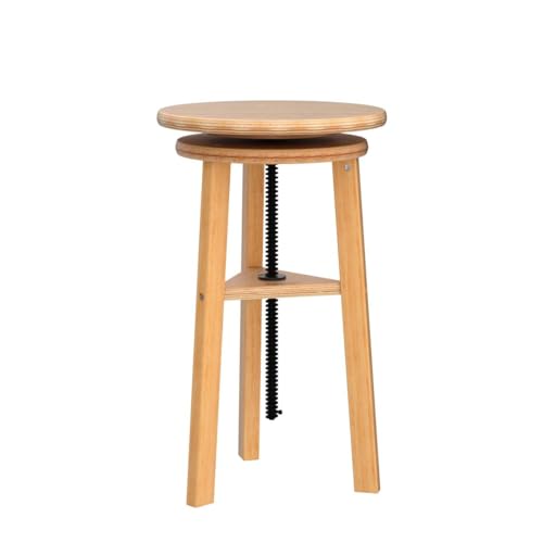 Image of VISWIN Adjustable Drafting Stool, Beech Wood, Artist Stool Chair, Supports Up to 176 Lbs, for Artists, Studio, Home Use, Office, Kitchen