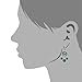 Geo Ethnic Multi-Color Crystal Dangle Earrings for Women, Antique Silver Handmade