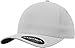 Produktbild Flexfit Delta Baseball Cap, Unisex Basecap aus Polyester für Damen und Herren, ohne Naht, wasserabweisend, silver, L/XL