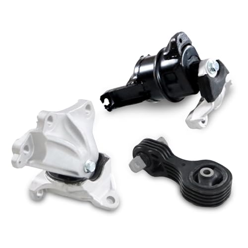 Aspaton Front Engine Motor and Trans Mount Set Compatible with Civic 1.8L Auto Trans 2012 2013 50850TR6A81 50890TR0A81 50820TS6H81 A65048 A65021 A65087 (3 Pcs Set)