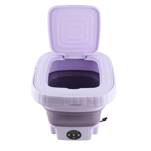 Lavatrice Portatile, Mini Secchio Automatico di Grande capacità da 11L per Biancheria Intima, Calzini, Lavatrice Pieghevole con Tubo di drenaggio per Camper, dormitorio, (Spina