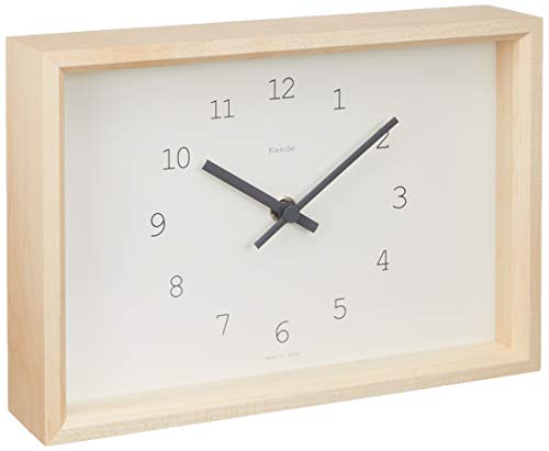 Lemnos Ny14-02 Wh Lemnos Hanging Analog Maple Natural Color Wood Fabric White W242Xh172Xd50Mm #TOP2