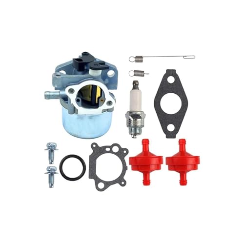 Kit Bujías Resorte Filtro Combustible Carburador Para B&riggs Para S&tratton 6.25HP 6.75HP MRS Cortacésped 675 190Cc Carburador