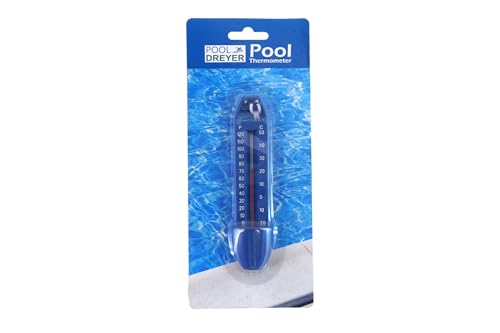 AKTIVHANDEL Wasserthermometer für Pool Schwimmend in Blau Poolthermometer zum Messen der Wassertemperatur auch Geeignet für Eisbaden und Teich