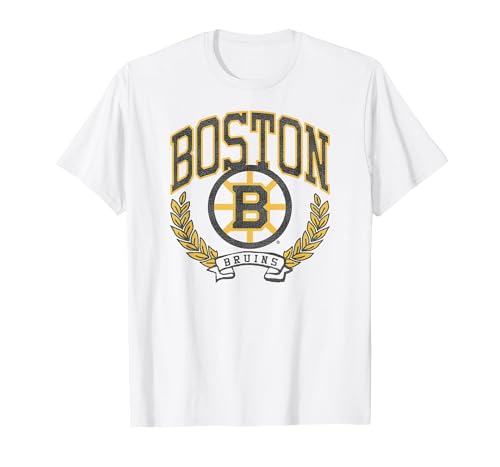Boston Bruins Vintage Victory White NHL Officially Licensed T-Shirt, Men, White, X-Large