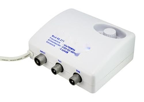 Amplificateur Interne d'antenne TV, 60 DB, Compatible avec Les signaux numériques et analogiques, optimise la réception TV dans Les espaces fermés.