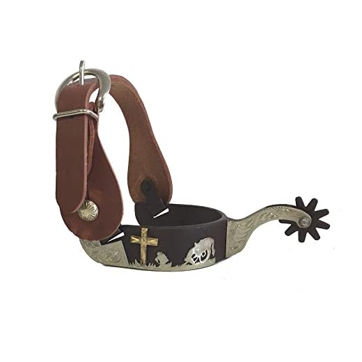 AJ Tack Wholesale Praying Cowboy Antique Brown Spur Package Mens