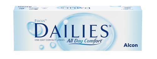 Dailies All Day Comfort Lentes de contacto de reemplazo diario, Pack de 30 , R 8.6 mm, D 13.8 mm,  9.5 Diopt