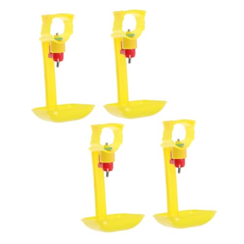 4pcs Poultry Water Feeder Cups Hanging Automatic Chicken Water Bowls for Easy Filling Practical Use Farms Gardens and Courtyards