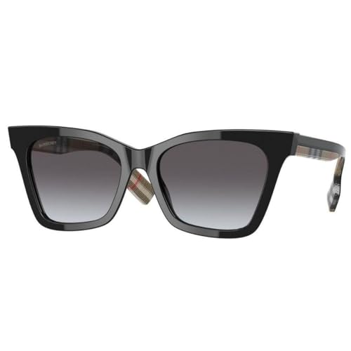 BURBERRY Sunglasses BE 4346 39428G Elsa Black Light Grey Gradient