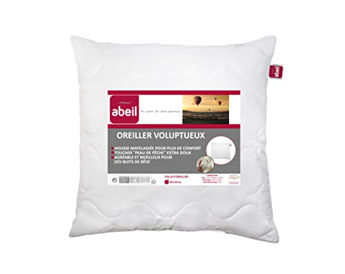 Abeil - Almohada Acolchada (60 x 60 cm), Color Blanco Cover