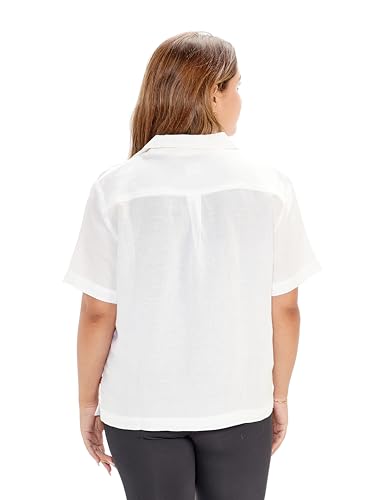 Levi's Sonny Camp Shirt for Women, X-Large, Bright White